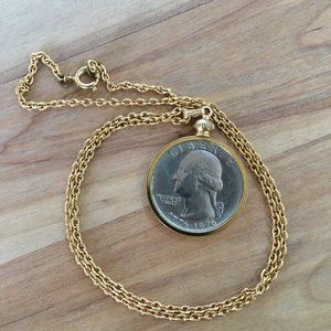 Vintage Bicentennial Quarter Necklace